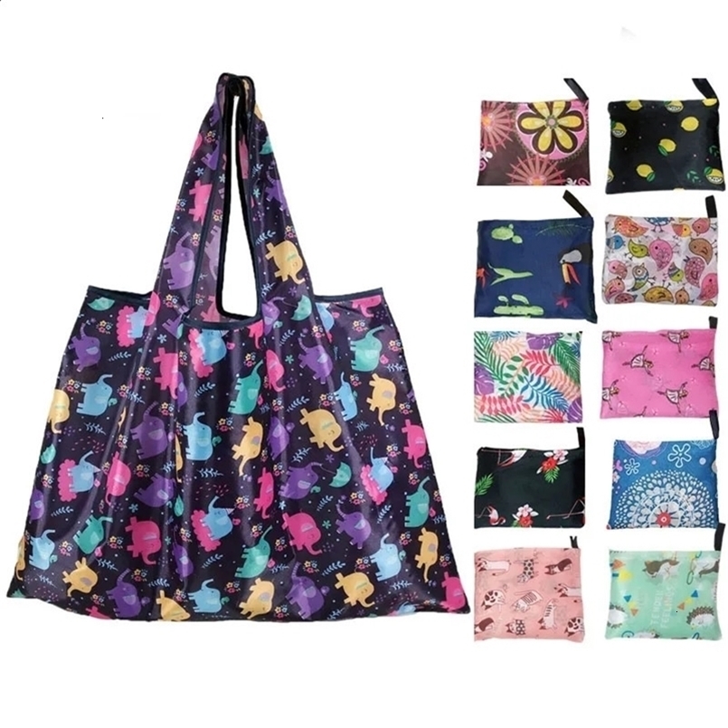 Reusable Shopping Bags Foldable Large Size Women Heavy Duty Washable Cloth Grocery EcoFriendly 240819ZYl