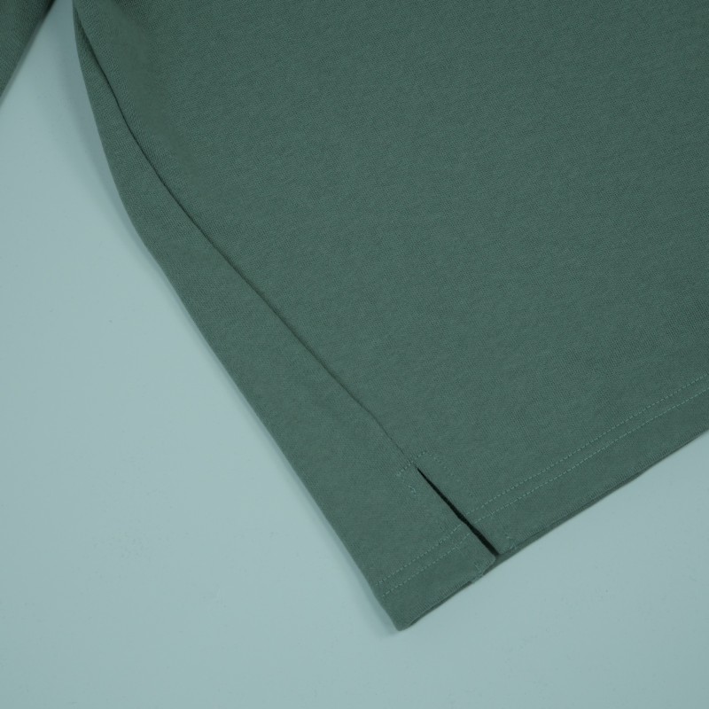 Solid Color Crew Neck Hoodie - Loose American Retro Casual Top for Autumn & Winter, Unisex, Customizable Pattern-02007