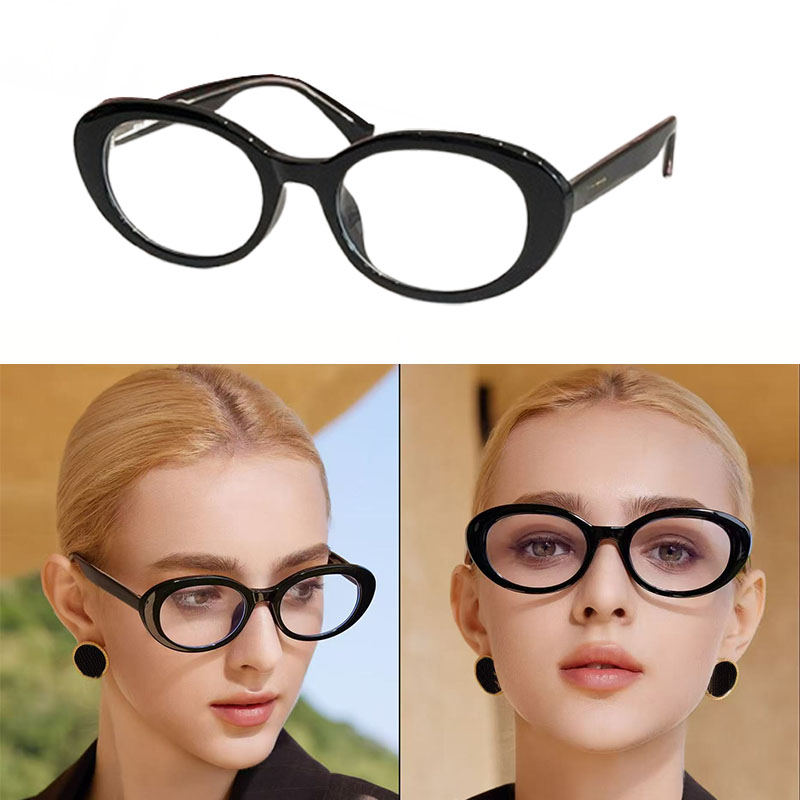 Designers classic small frame goggles for women, fashionable oval shaped anti blue light glasses high quality prescription glasses with box 9165