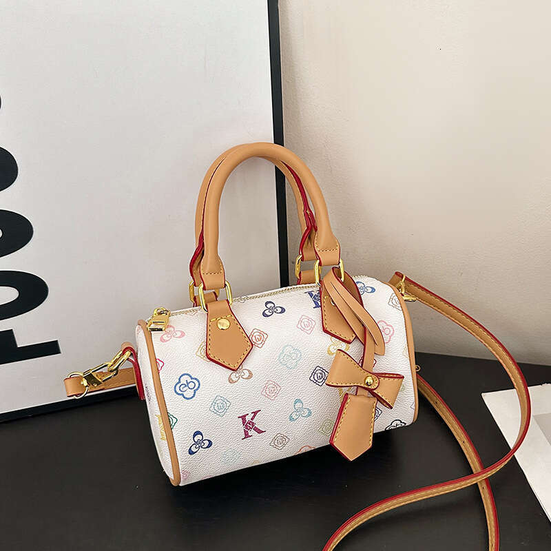 Designer Bags Fashion Luxury Bags for Women Pillow 2025 New Pattern Printed Cylinder Bag Shoulder Crossbody Bag for Women