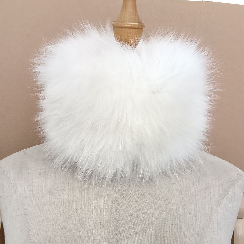 Fox Fur Scarf Fur Headband Women Winter Ring Fox Fur Scarves Neck Warmer Good Elastic 100% Natural Fur Mufflers 250808