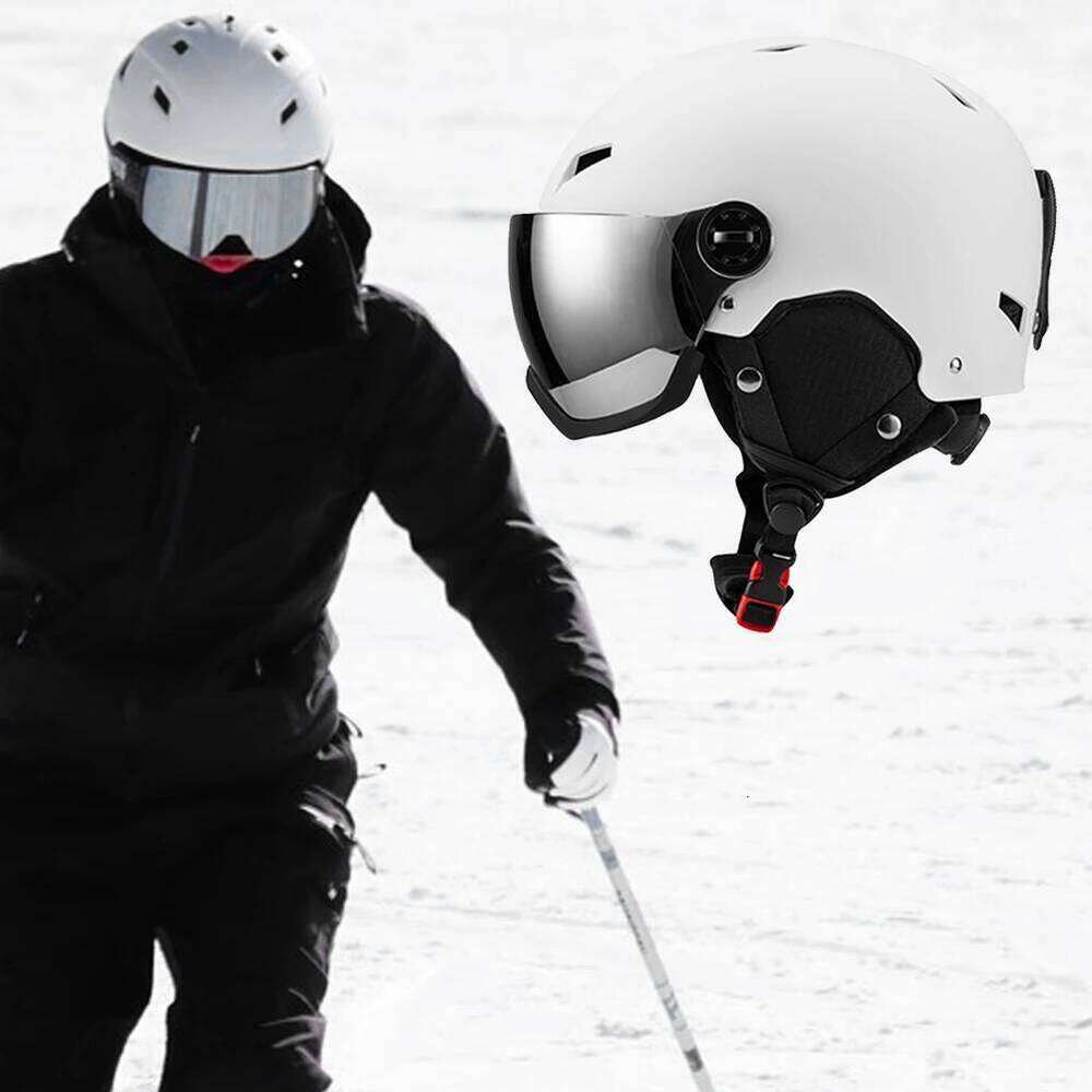 Winter Ski For Men Women ABS Shell Protective EPS Foam Safety Skiing Helmet With Goggles Outdoor Sports Snowboard Cap
