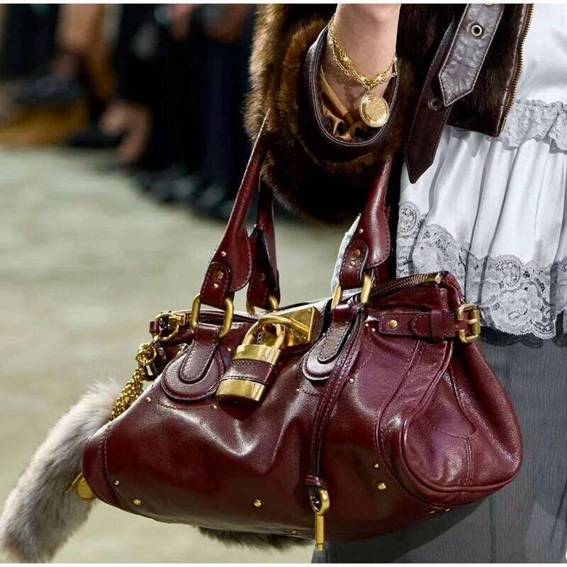 Padlock Tote Classic Large-capacity Shoulder Bag Designer Top Double Handle Handbag Horizontal Soft Leather Briefcase