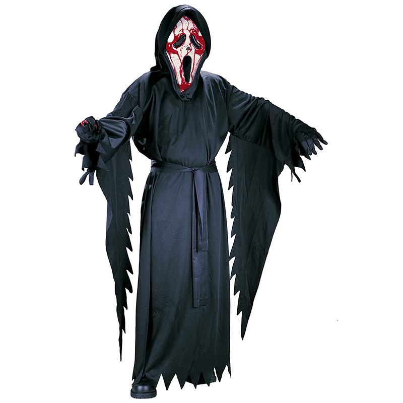 Halloween Children Adult Dress Up Scream Costume Horror Movie Cosplay Scary Dagger Knife Outfit