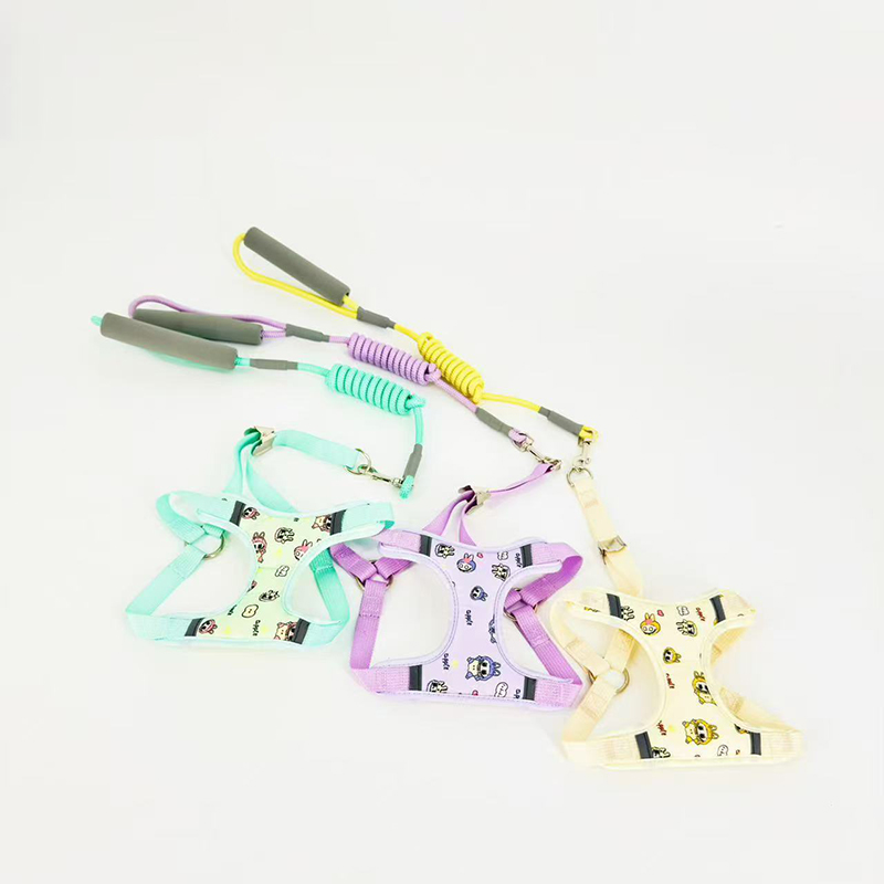 Pet dog leash vest style small dog chest strap breathable adjustable chest strap walking rope