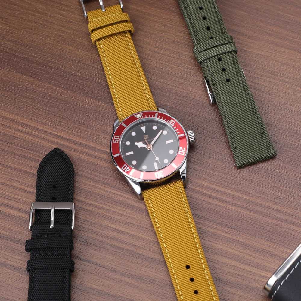 18mm 19mm 20mm 21mm 22mm 24mm Waterproof Sailcloth Watch Strap TwoSided Nylon Watchband Quick Release Band Sport Belt For Men W250928