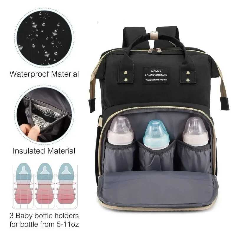 Mommy Bag Outdoor Bottle Carrier Diaper Bag Multifunctional Extended Bag Baby Seat Sleep Feeding Bag Large Capaci BackpackXJ250928