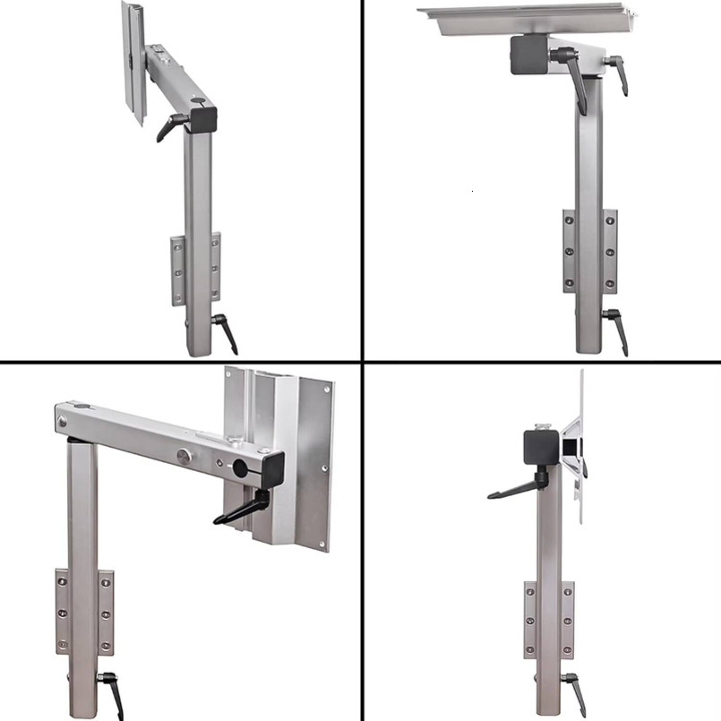 HWHongRV Premium Aluminum Alloy Upgraded Table Leg Bracket High Internal RV Folding Tabletop with 360-Degree Rotation