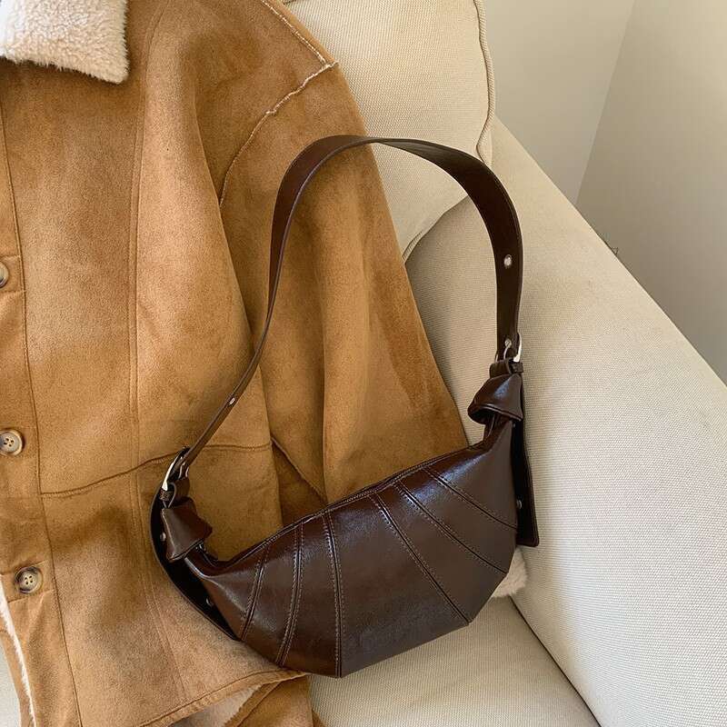 Best Seller Designer Bag Coffee Color Horn Women Underarm Autumn Winter 2025 New Fashion Korean Versatile Cssbody Dumpling Bag