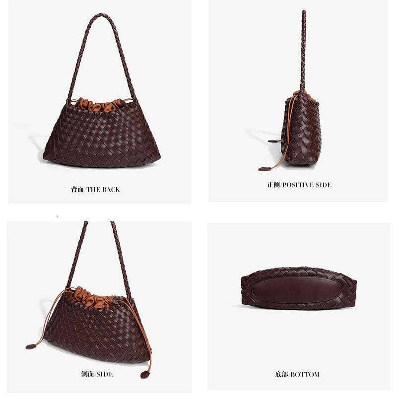 Women's Hobo Shoulder Bags PU Leather Woven Tote Handbag Purses High Quality Designer Top-handle Underarm Braided Bag