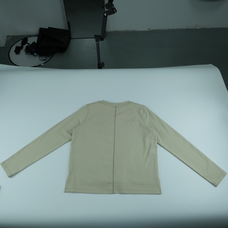 Men's Early Autumn Long-Sleeved Base Layer Top, Pure Cotton, Versatile V-Neck Sweatshirt, Skin-Friendly Inner Layer, Pattern Can be Customized-01