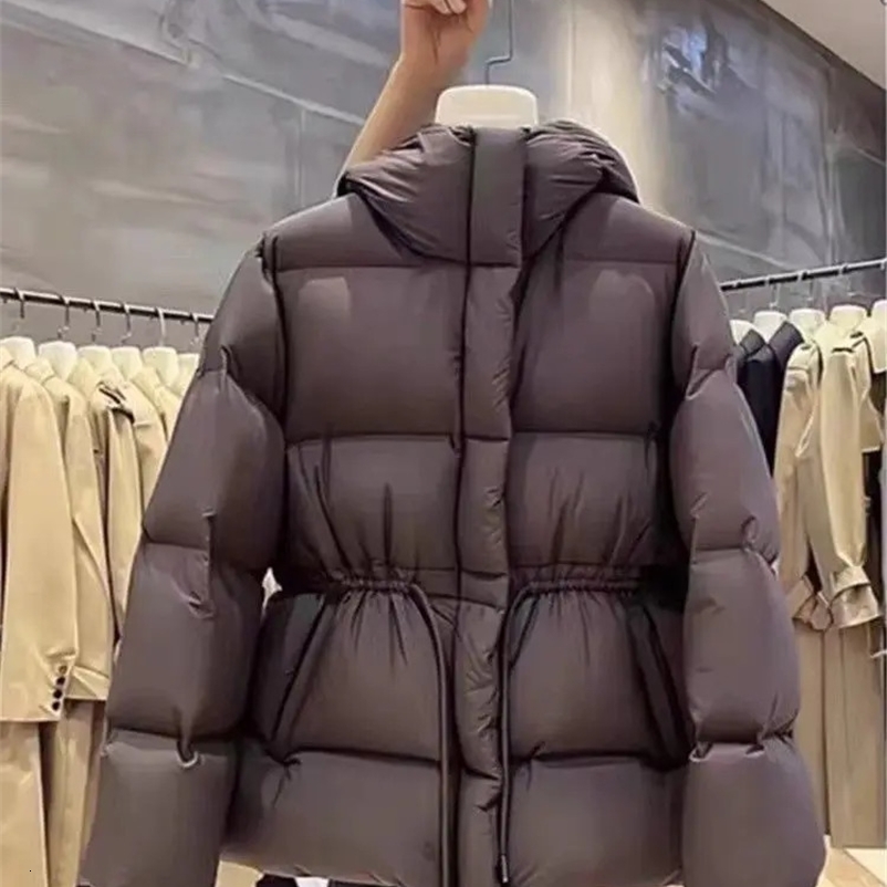 Gagarich Elegant Woman Black Cotton Jacket Warm Winter 2024 Feel Thick Coat Cotton Parkas Clothing 241231bj