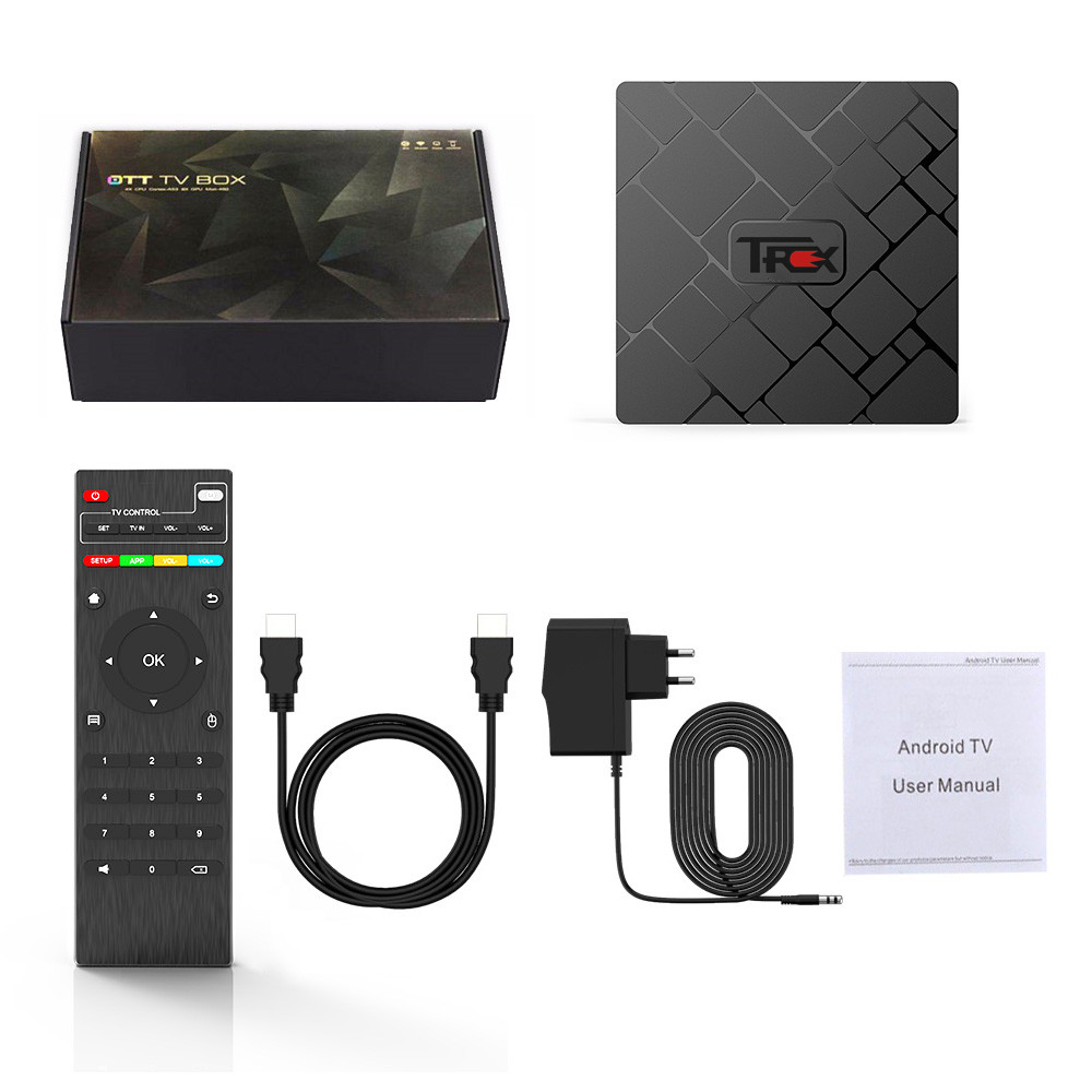 Android tv box T-rex RK3566 Quad Core H.265 2.4G&5G dual wifi BT5.0 Smart TV BOX USB3.0 1000M Ethernet media player