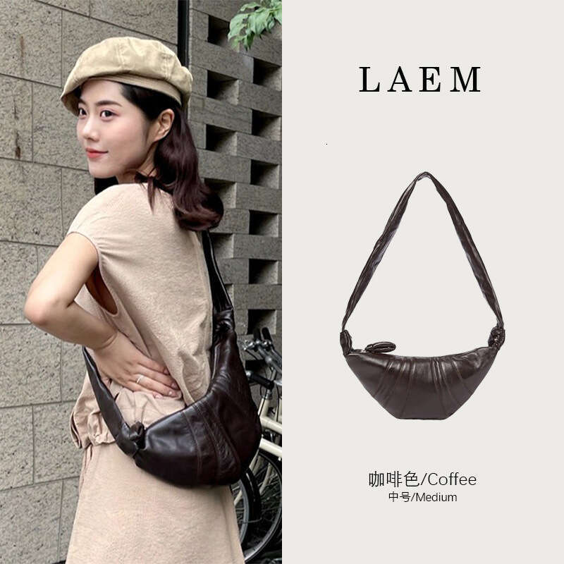 designer bag Luxury bag LE Correct Version Niche Design High-Quality Texture Croissant Crossbody Genuine Leather Dumpling Bag Women