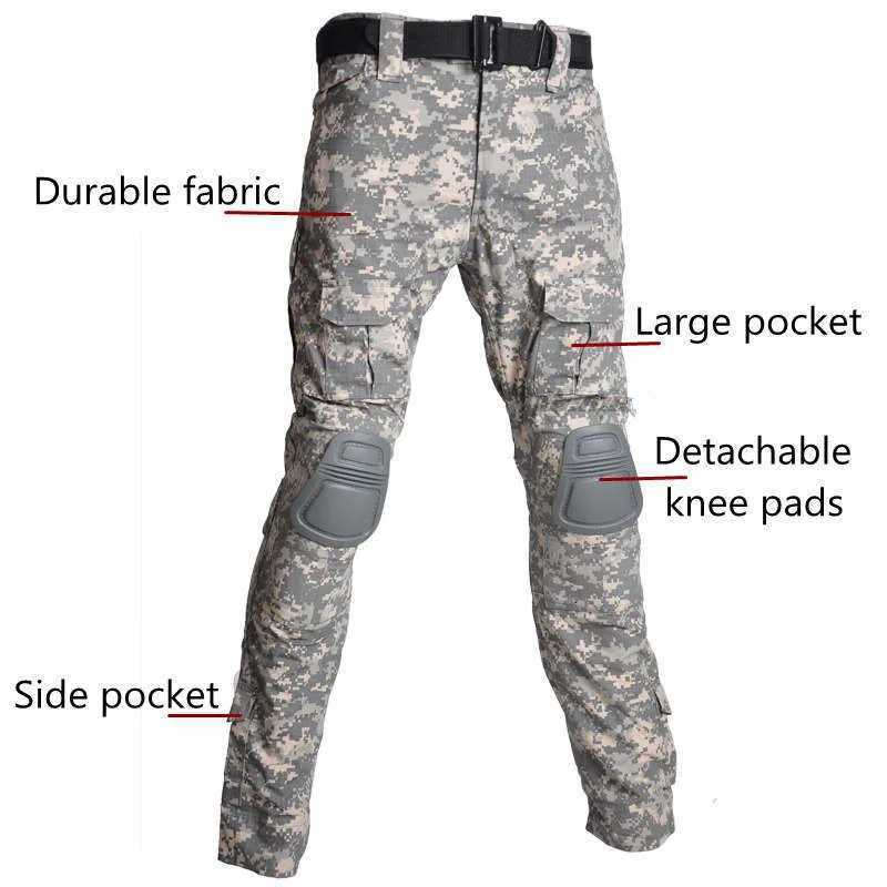 Outdoor Uniform Men Clothes Suits Training Suit Hunting Shirts Hiking Pants Paintball Sets Windproof Pant Wear resistant W250928