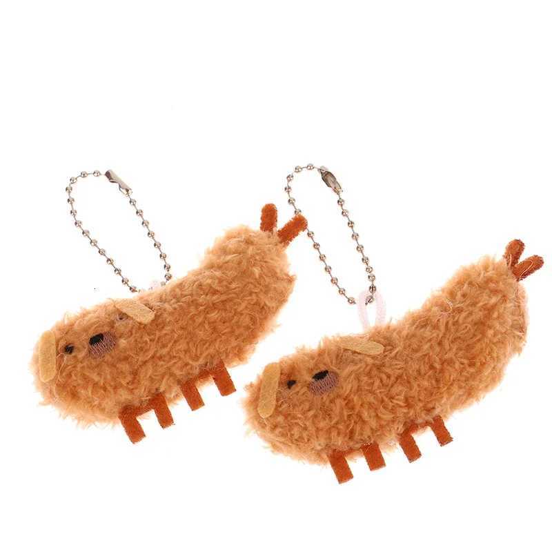 1PC Cartoon Fried Crayfish Plush Toy Funny Pendant Soft Stuffed Doll Keychain Backpack Car Bag Key Ring Decor Children ToysXJ250928