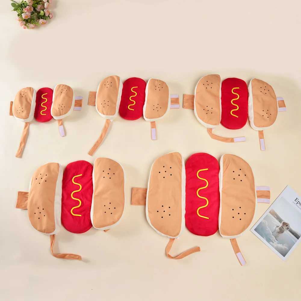 Halloween Dog Cosplay Costume For Small Medium Dogs Cute Hot Dog Shape Adjustable Puppy Party Chihuahua Bulldog Pug Pet Outfits X250928