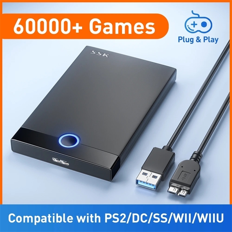 Game Controllers Joysticks Super Console 500G Gaming Console HDD 60000 Games 60 Emulators Compatible with PS2/DC/SS/MAME/Arcade Plug and Play Video Ga