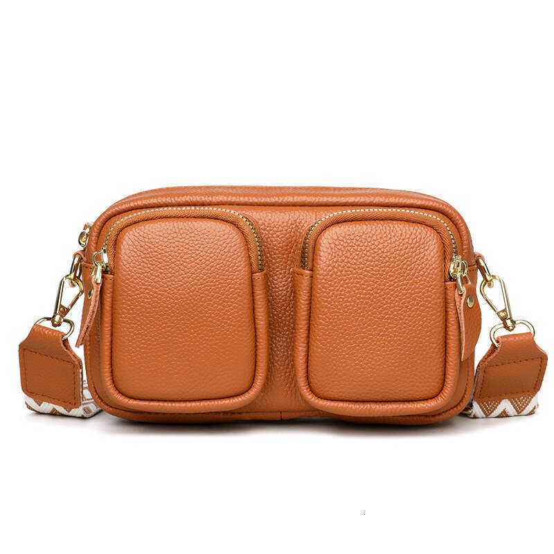 designer bag Luxury bag Genuine Leather Women's New Trendy Multi-Pocket Pillow Fashion Top Layer Cowhide Single Shoulder Crossbody Bag