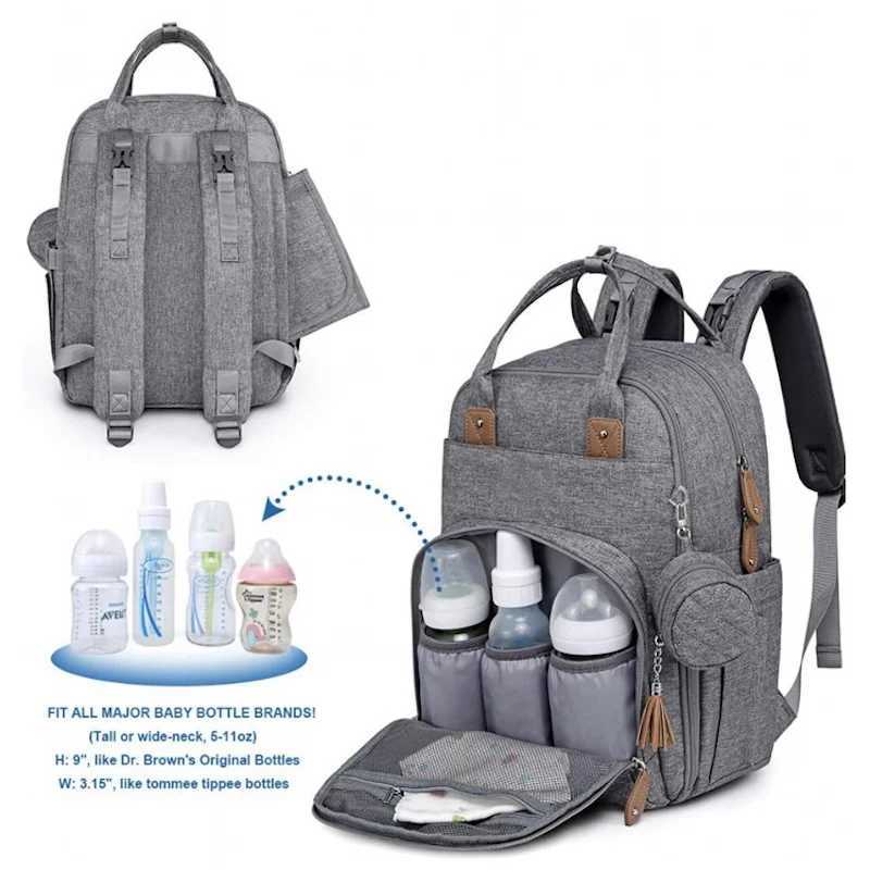 PANGDUBE 3pcsset Largecapaci Daddy Bag Multifunctional Mommy Father Backpack Waterproof Materni bag for baby Diaper BagXJ250928