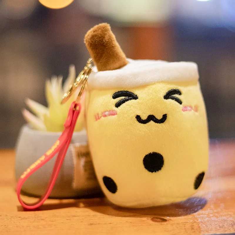 Cute Milk Tea Plush Doll Toys Pendant Bag Accessories Keychain Pendant Bag Car Pendant Childrens GiftsXJ250928