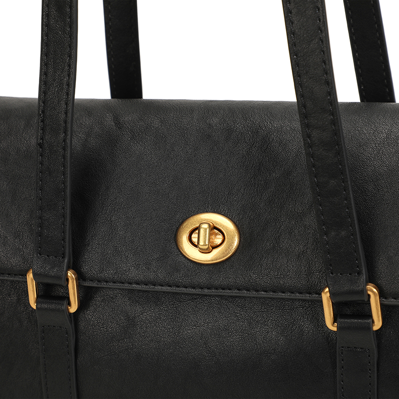 Sewafox Women's Shoulder Bag Fashion Retro Shoulder Bag Suitable for Daily Use Black Dark Brown