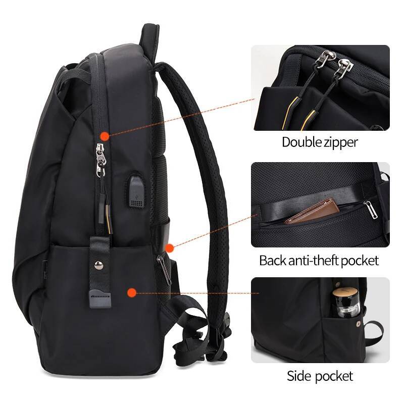 Heroic Knight Men's Business 15.6 Inch Laptop Casual Fashion Travel Backpack Waterproof College Mochila high-quality