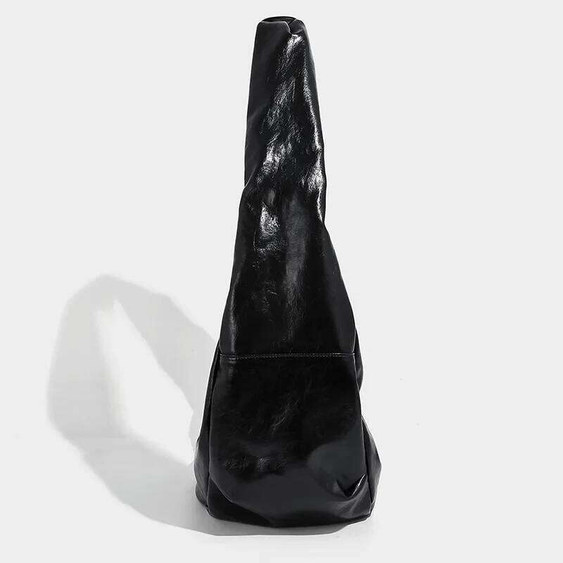 Fashion Oil Wax Dumpling 2025 New Retro Shoulder Crossbody bag Soft Leather Large Capacity Armpit bags