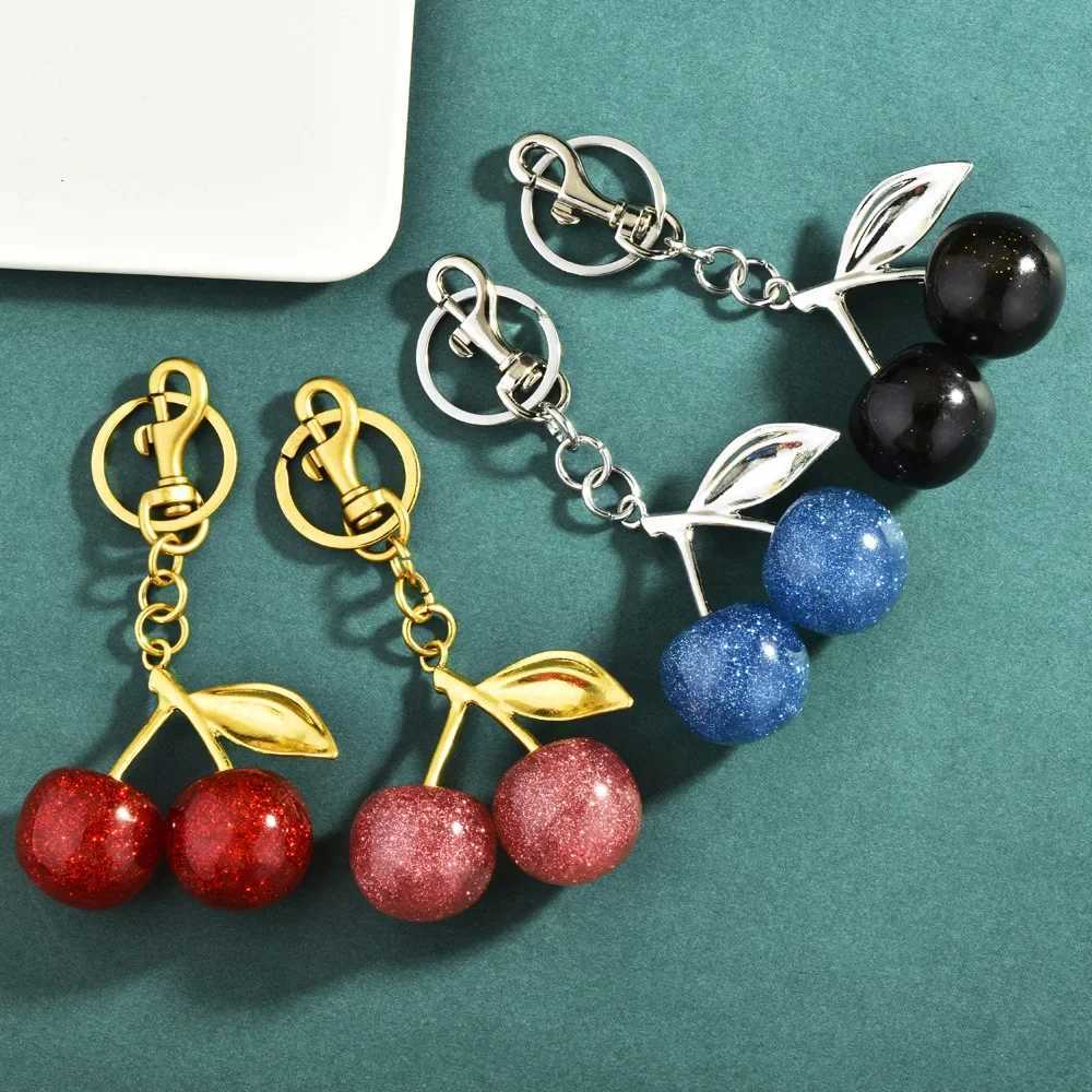 Luxury Hotselling multicolor cherry lock rings fashionable and personalized bags fruit pendants accessories and ornaments Y250929as