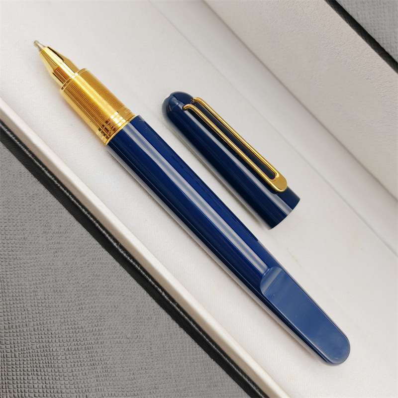 2026 New Wholesale M Series Rollerball Pen Magnetic Close Cap Black/Blue Resin High Quality Luxury Stationery Office School Writing Pens For