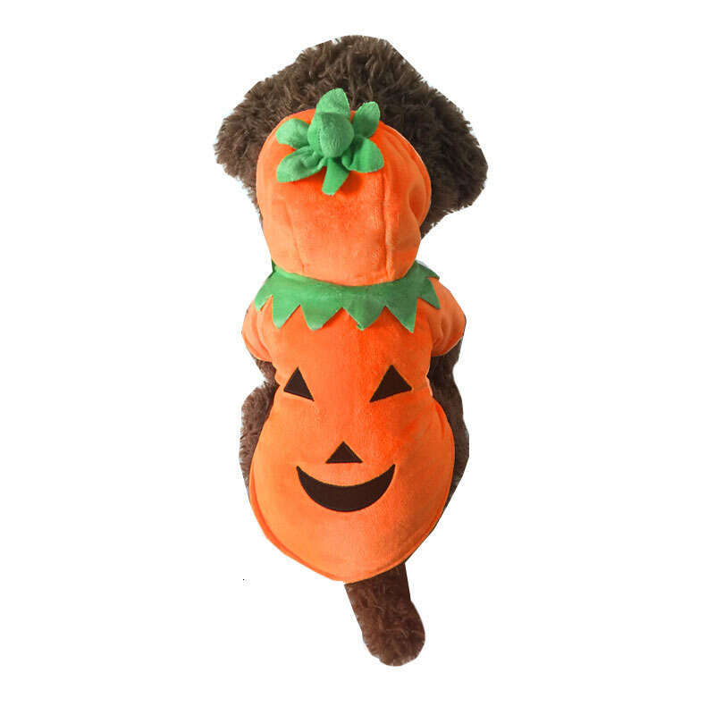 Pumpkin Transformation Dog Autumn and Winter Funny Halloween Costume Pet Clothes