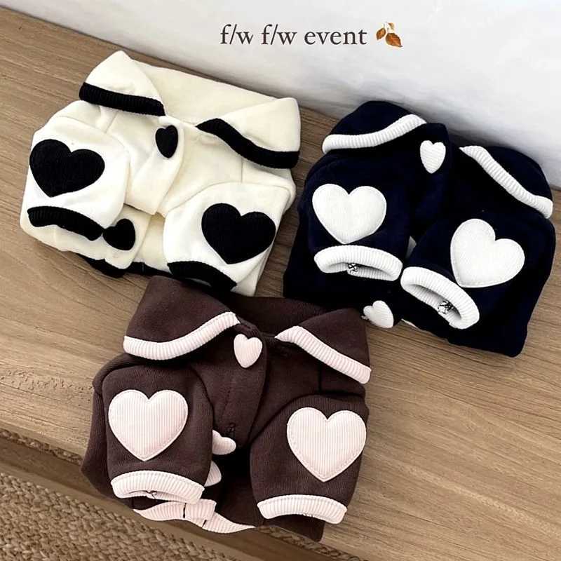 Soft Dog Vest Pet Pajamas Teddy HeartPrint Bottoming Shirt Pomeranian Dog Autumn Winter Warm Clothes Dog Stuff X250928