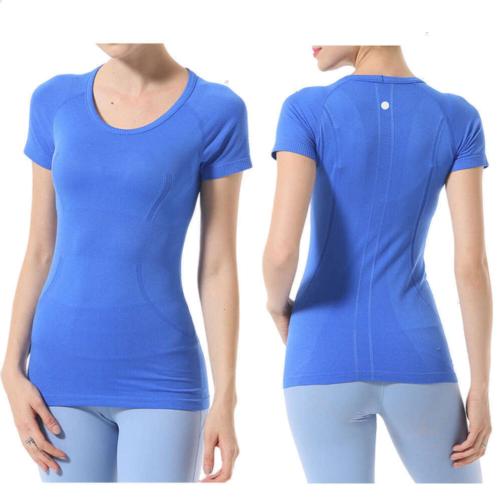 Women Long luluity lemonion Sweatshirt Short Sleeve Crop luluity lemonion sets T Shirt Workout Sport luluity lemonion shirt Jogging Sportswear Yoga Outfit