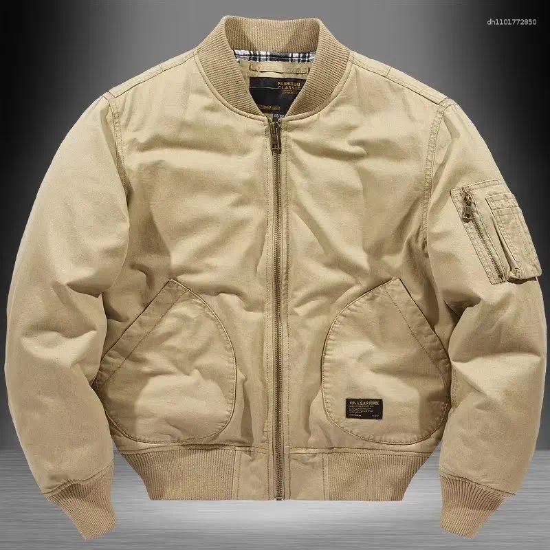 Men's Jackets Japanese Retro Trendy Brand Loose Bomber Jacket Male Couple Spring Autumn Winter Thin Baseball Cotton Clothes