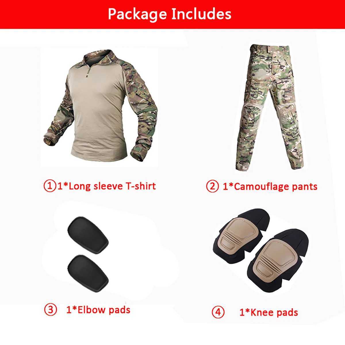 Men Outdoor Tactic JacketG3 Pantsshirt with Pad Hunting Clothes Outfit Combat Uniform Suits Airsoft Windproof W250928