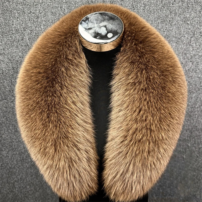 Real Fox Fur Collar Women Winter Thickened Fur Collar Scarf Collars Wraps Neck Warmer Fur Scarves Shawl Fluffy Fur Shawl 250928