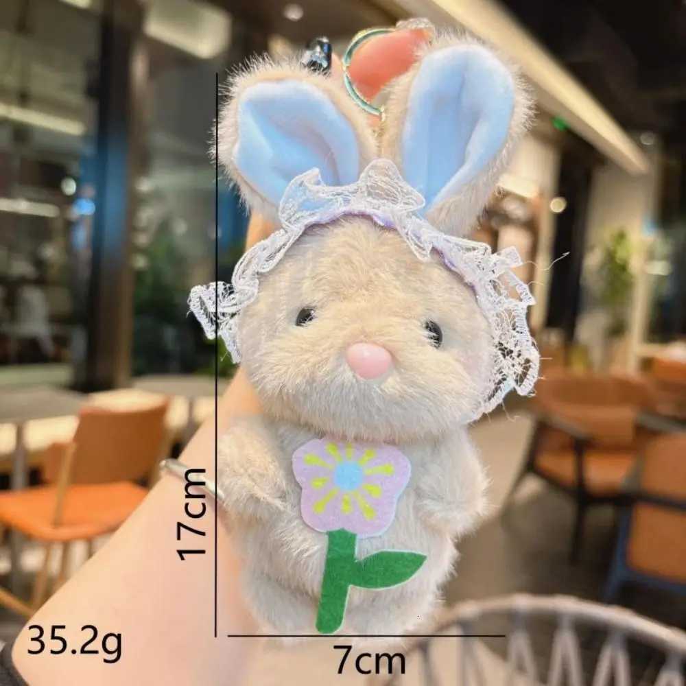 Creative Plush Cartoon Key Chains Soft Rabbit Key Rings Trinket Kawaii Bag Pendant Door KeyXJ250928