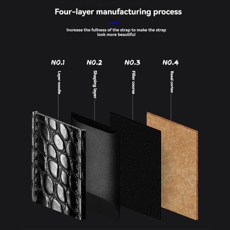 18mm 19mm 20mm 22mm 23mm Soft Crocodile Skin WATCHBand Mens WATCH StrAP For Bracelet Calfskin bottom W250928