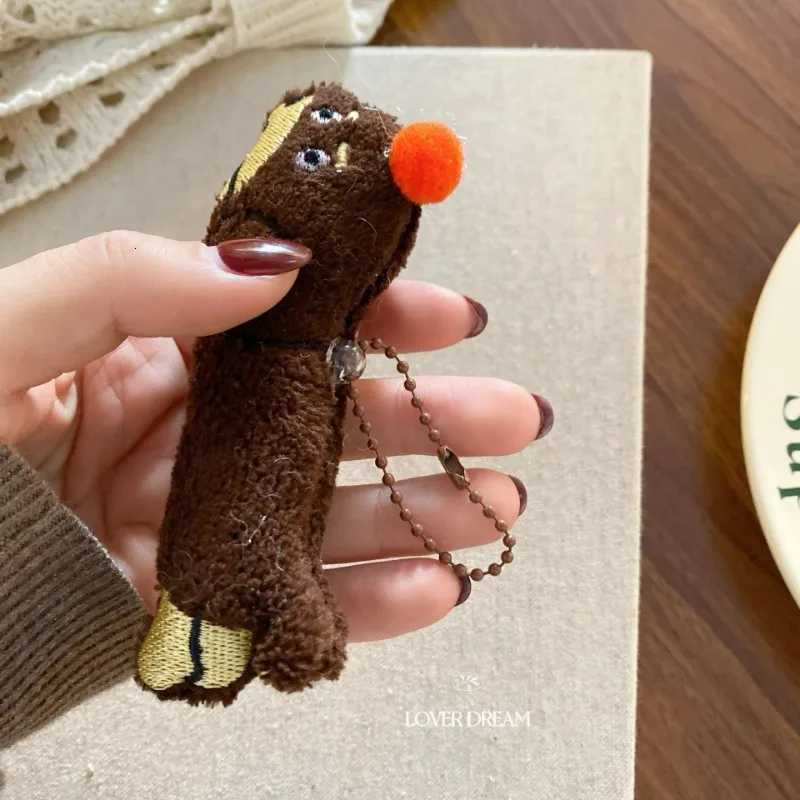 Kawaii Dog Dachshund Plush Keychain Doll Cartoon Puppy Stuffed Keyring Cute Key Holder Pendant Bag Hanging Decor Couple GiftsXJ250928