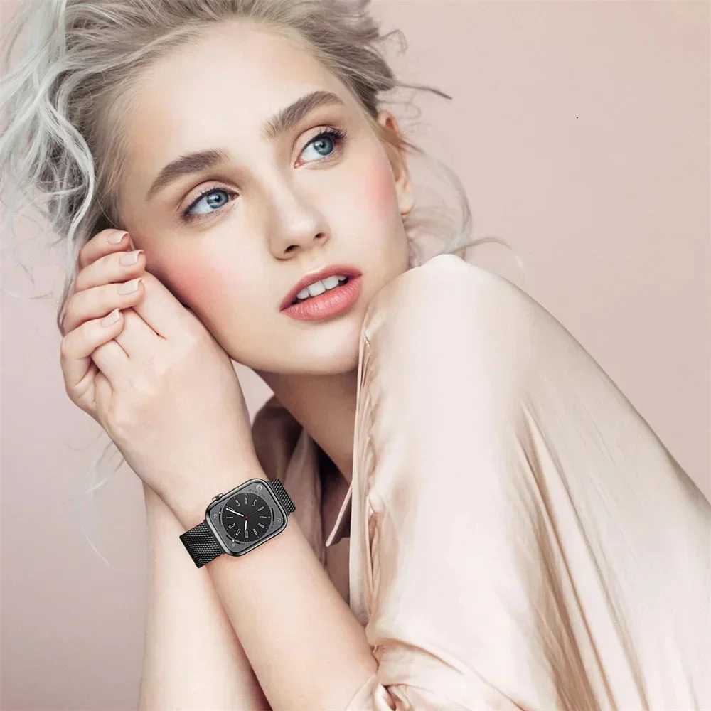 Milanese Loop for apple watch band 44mm 40mm 45mm 41mm 423844 mm strap ultra 2 49mm metal bands iwatch series 9 8 7 6 SE 5 4 3 W250928