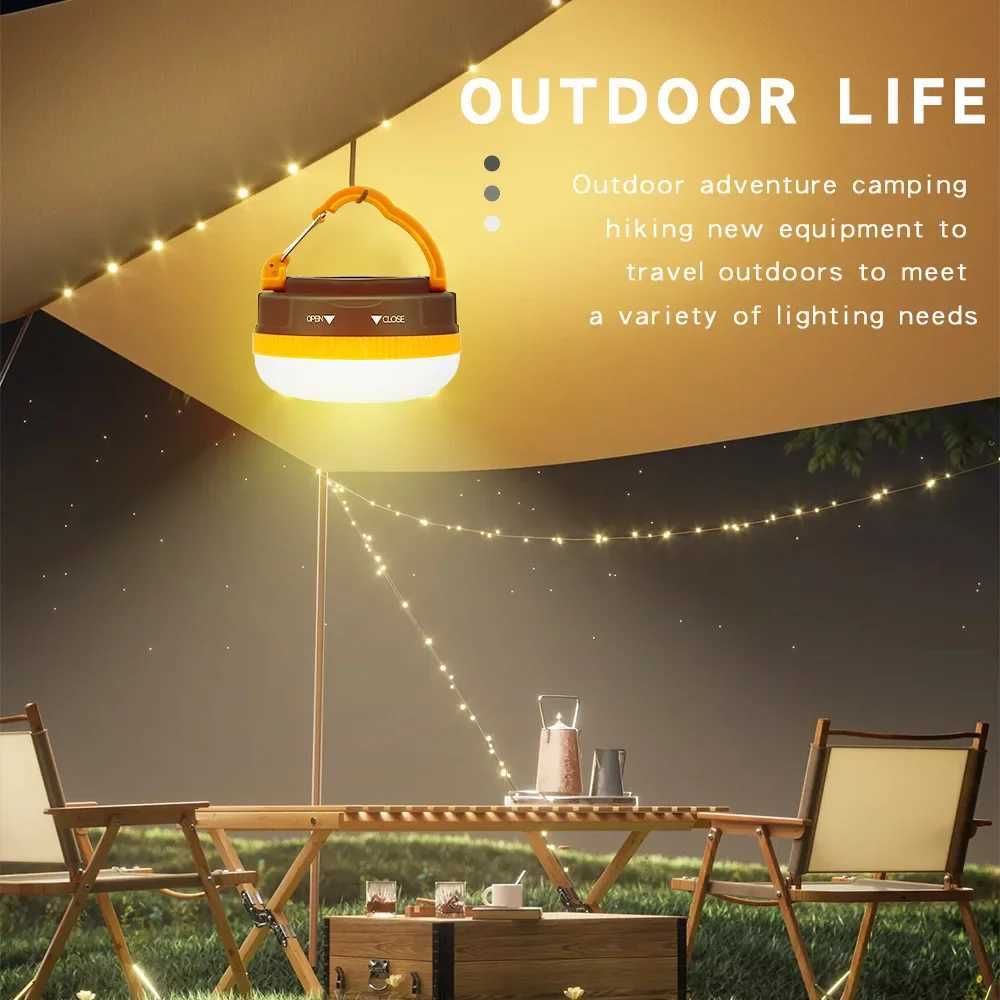 10W High Power Camping Lantern Tents Lamp aaa battery power Portable Camping Lights Outdoor Hiking Night Hanging Lamp C250928