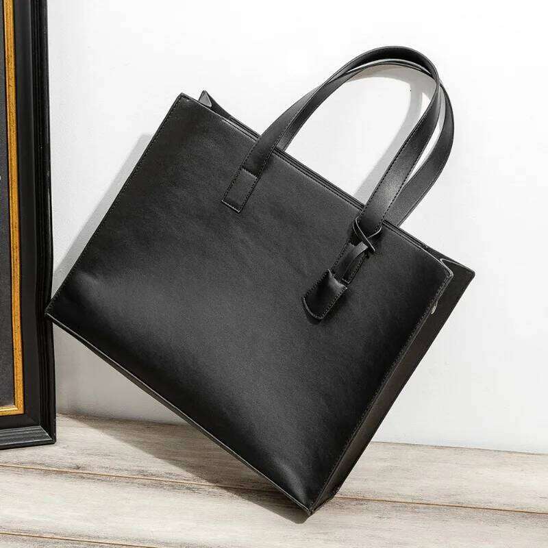2025 New Men's Handbag With Strap Crossbody Bag PU Leather Shoulder Business Laptop Bags Briefcase Totes Satchels