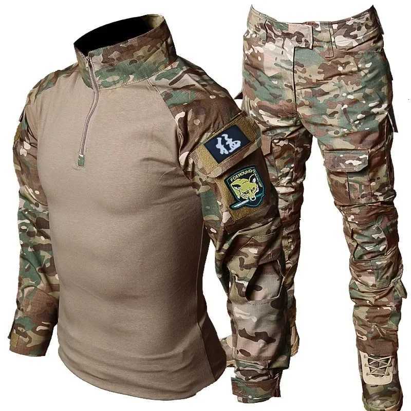 Tactical Uniform Suits Milit Outdoor Camo Suit Combat Shirts Cargo Pant Fishing Trainning Airsoft Paintball Hunting Clothes Sets W250928