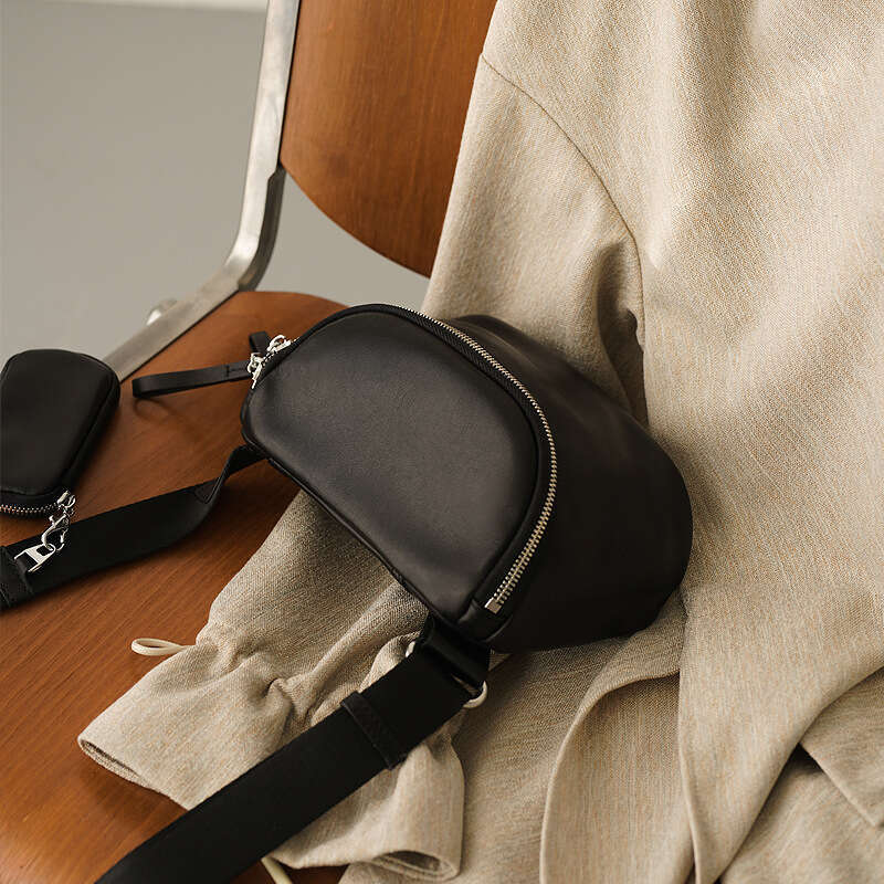 designer bag Luxury bag Women's New High-end Genuine Leather Chest Fashion Simple Top Layer Cowhide Saddle Street Trend Crossbody Bag