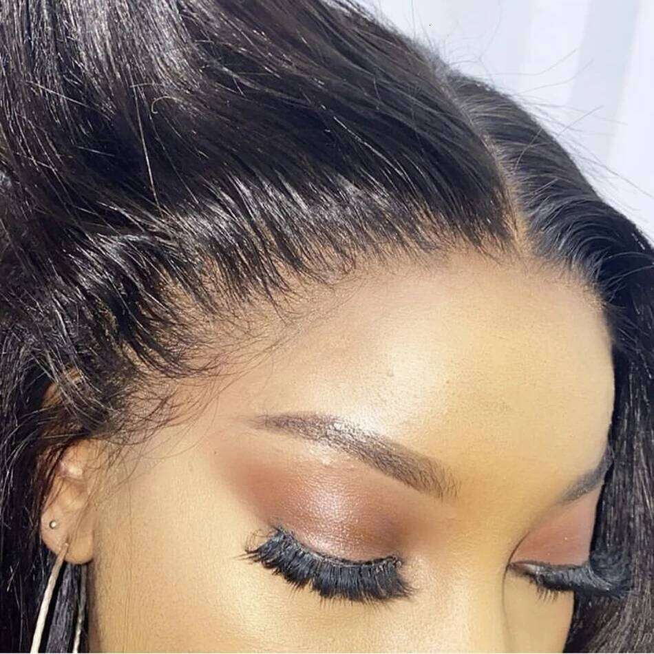 13X6 Frontal Pre Plucked For Women Peruvian Bone Straight Remy Human Hair HD Lace Front Wigs 180% Xiusiyuan2509