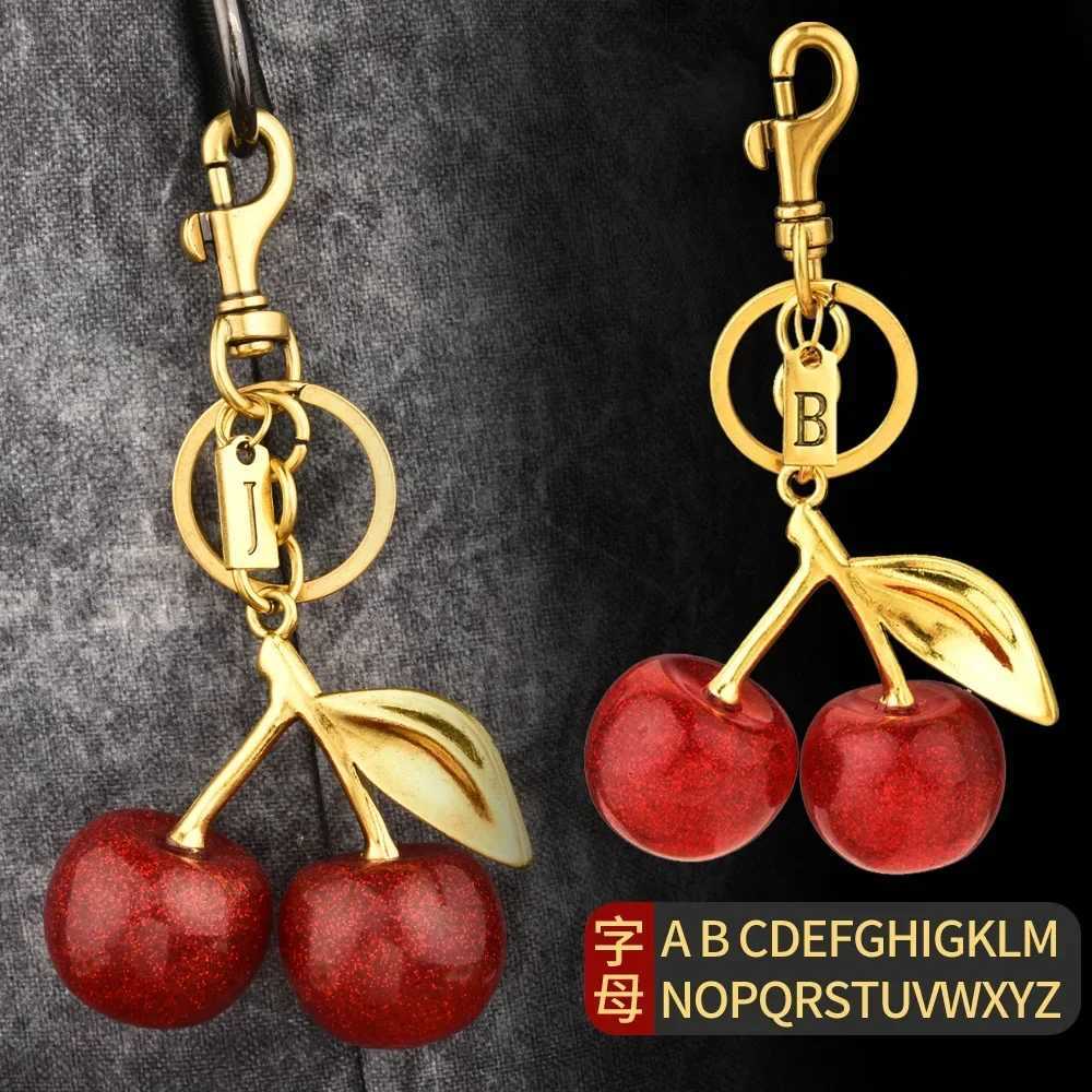 Luxury Trendy exquisite and shiny key chains little cherry fashion key chains bag pendants Y250928as