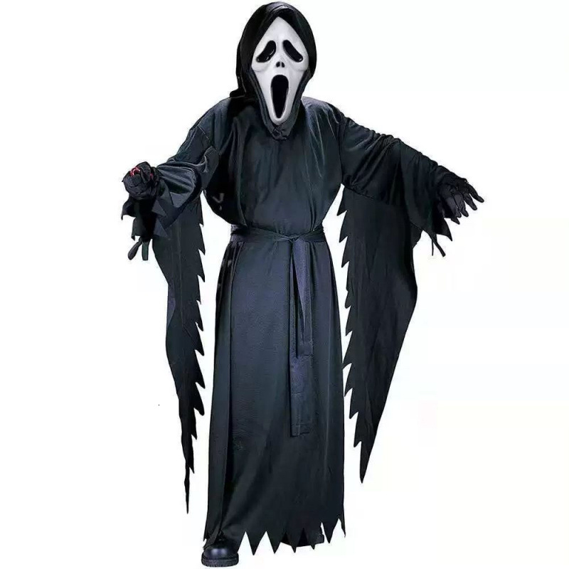 Halloween Children Adult Dress Up Scream Costume Horror Movie Cosplay Scary Dagger Knife Outfit
