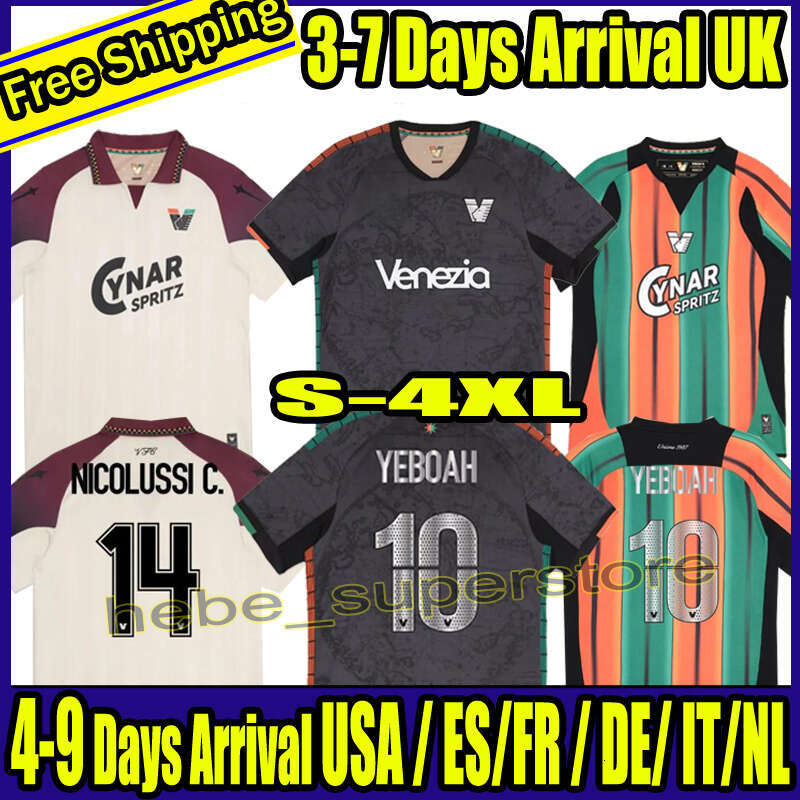 25 26 Venezia Soccer Jerseys black ARAMU FORTE Venice 2025 2026 BUSIO Football Shirts home away 3rd Adult Kids Kit Uniforms beautiful jersey