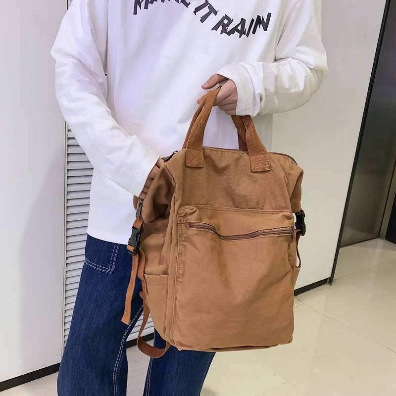 Women's Stylish Nylon Travel Black Casual Large Girls' School Bag for Boy White High-Capactiy Backpack Korean Style high-quality