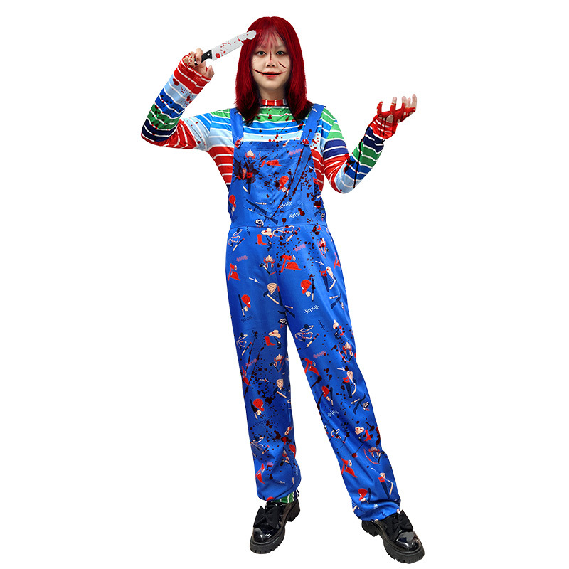 Halloween Cosplay Costume Shirt Pants Outfits Women Adult Kids Carnival Party RolePlay Suit